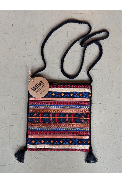 X Stitch Side Bag - Fire